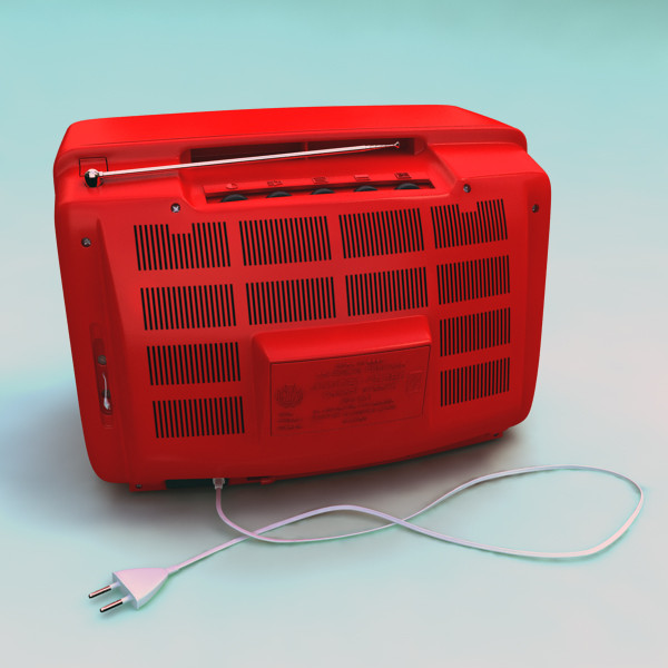 old style retro tv 3d model - Retro TV by mellow box